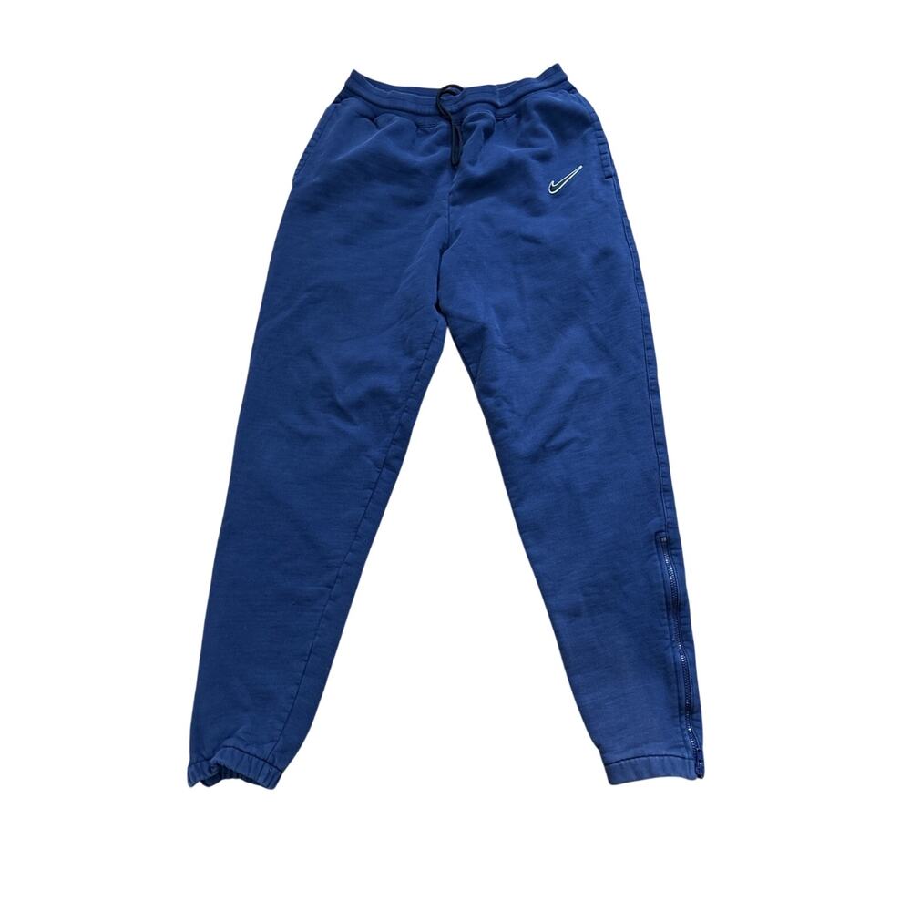 Vintage Nike Sweatpants Mens Medium M Navy Blue Fleece Joggers 90s Y2K Tag Loose